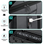 HcanKcan Men's Waterproof Business Backpack - 15.6 Inch Laptop Bag with Large Capacity for Travel, Work & School