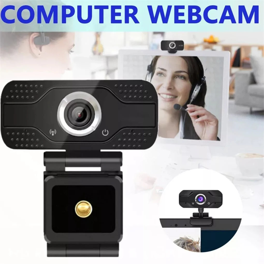 1080P Webcam Mini Camera Full HD Plug And Play Computer Usb Web Camera With Noise Reduction Microphone For Video Calls Live