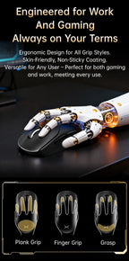 Delux M400 Wireless Gaming Mouse – 24,000 DPI, 1KHz Polling Rate, PAW3311 Sensor, Tri-Mode, 500mAh Rechargeable, for All Hand Sizes