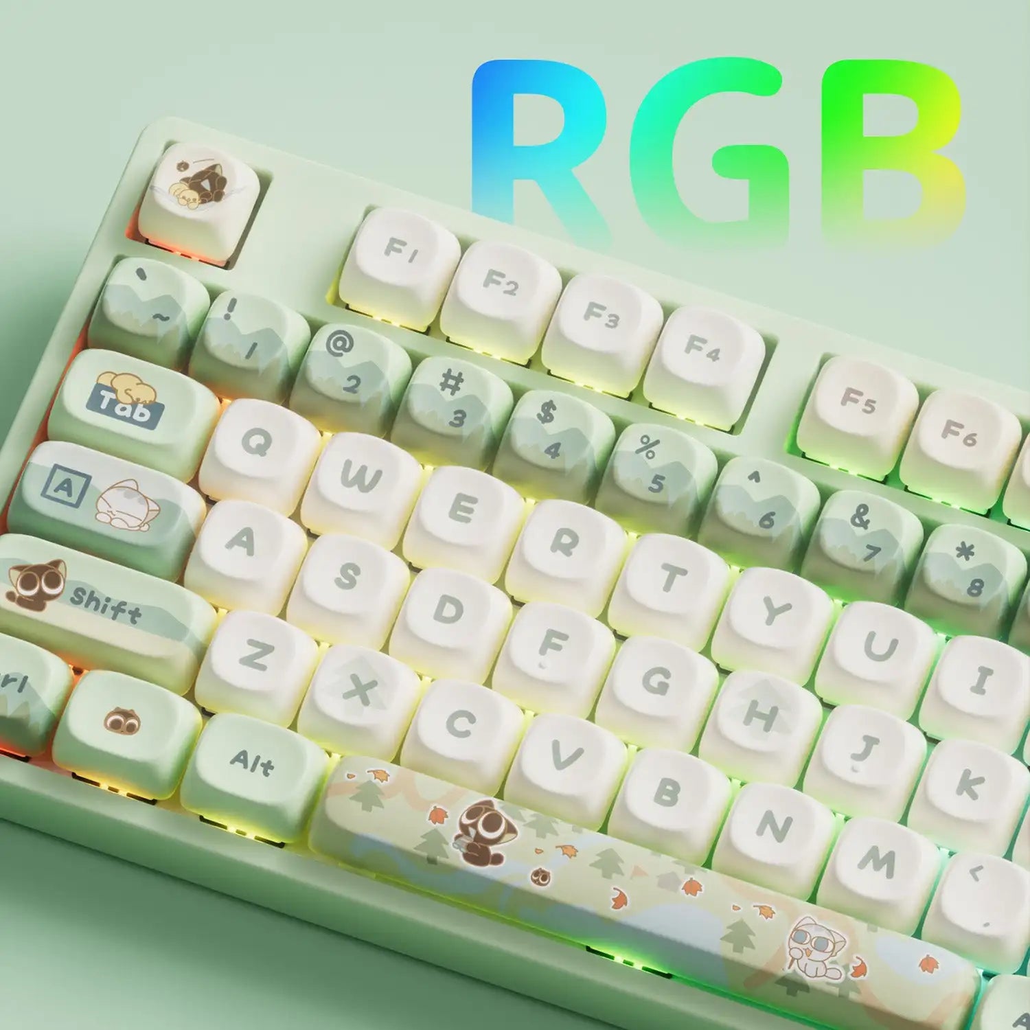 Akko 5108B Plus Mechanical Keyboard – Comic Theme, 100% Layout, Bluetooth / 2.4GHz / Type-C, Hot-Swappable, RGB Wireless