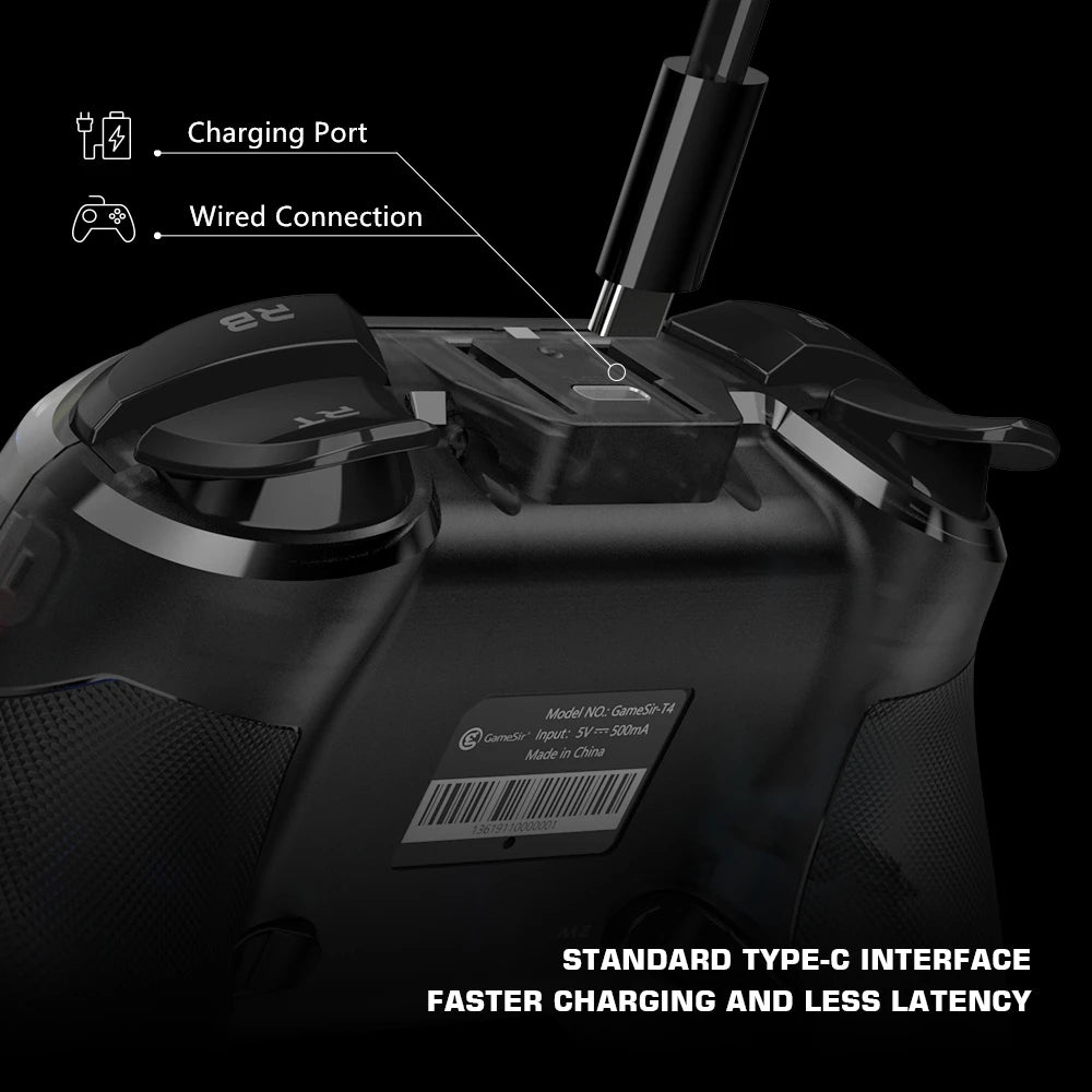 GameSir T4 Pro SE Wireless Bluetooth Gamepad with 6-Axis Gyro for Nintendo Switch, Android, iPhone & PC