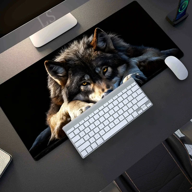 Large Wolf Pattern Mouse Pad for Desk Multi Functional XXL desk mat Keyboard Gaming Office Computer PC Gamer Desk accessories