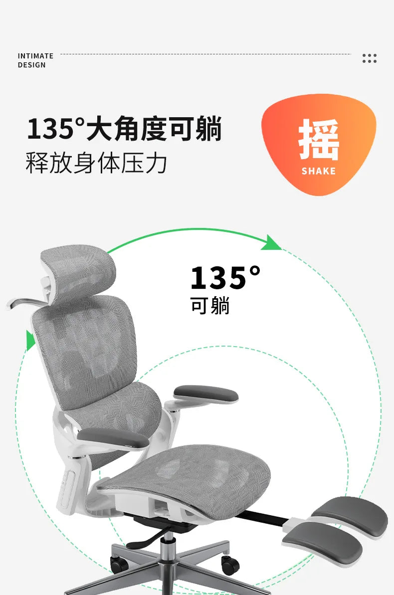 Gaming Chair - Ergonomic Computer Chair with Backrest, Portable Folding Design for Home Office