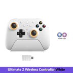 8BitDo Ultimate 2 Wireless Controller, Bluetooth/USB/2.4G Gamepad withTMR Joysticks、Charging Dock for PC,Windows 10,11, Android