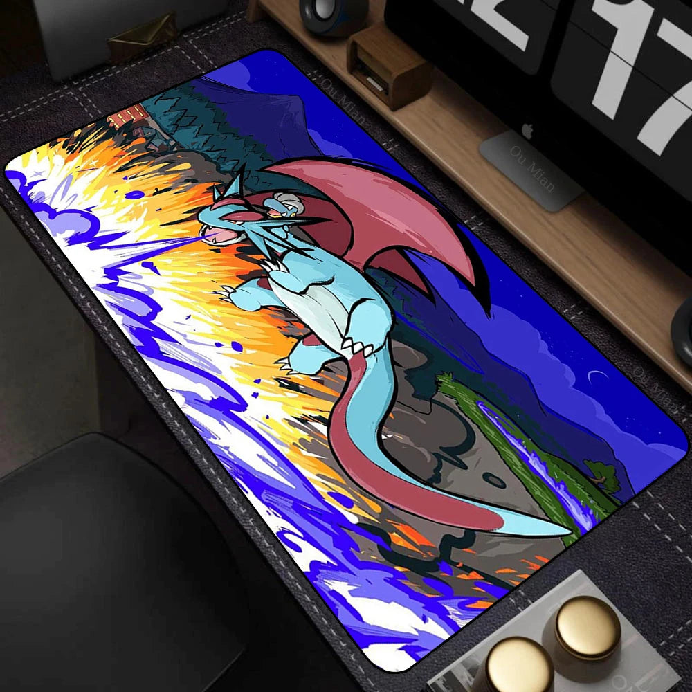 Elf Mousepad Kawaii P-pokemon Mousepad Table Playmat TCG CCG Mat Trading Card Game Mat Mouse Pad Gaming Play Mat 35x60CM