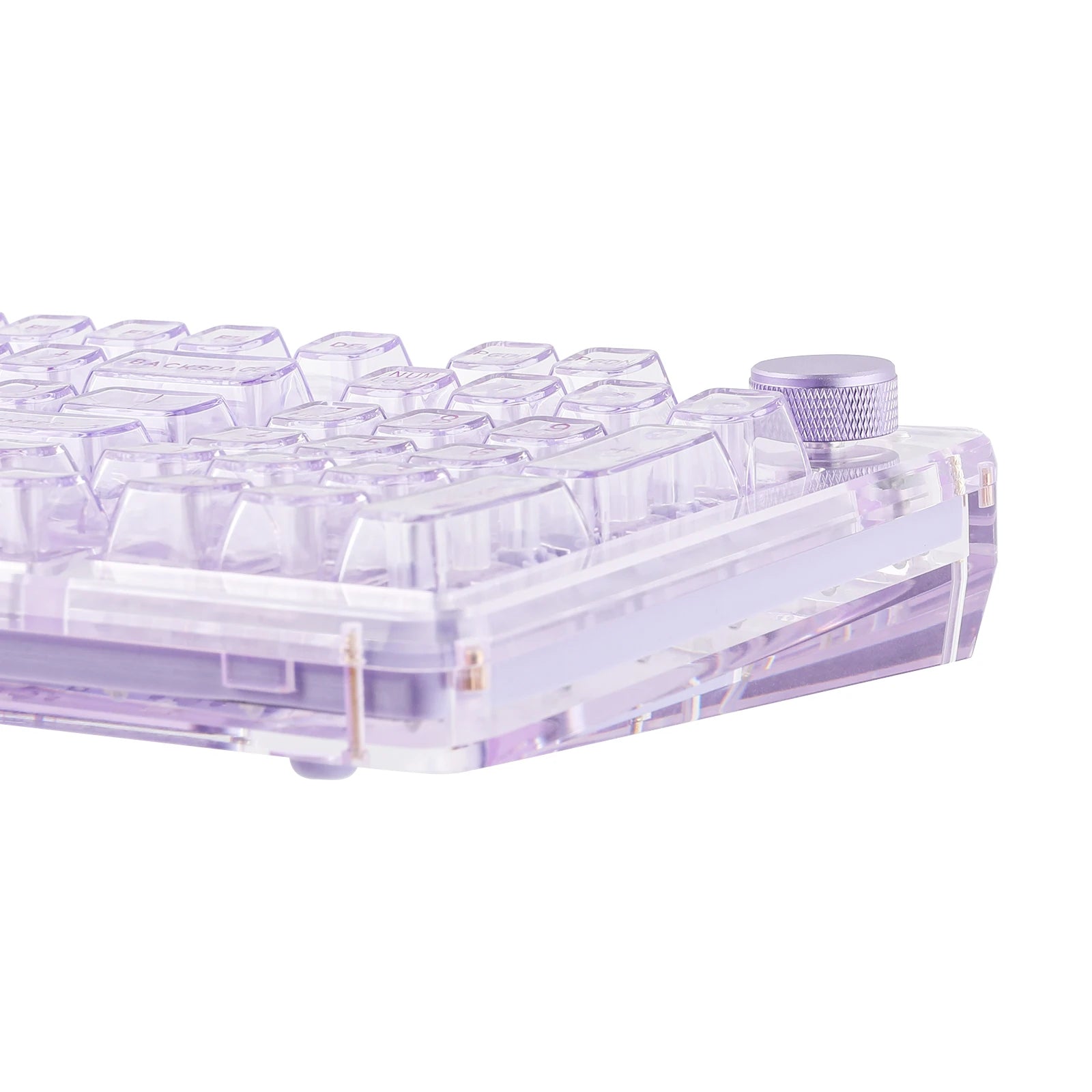 KiiBOOM Phantom 98 Mechanical Keyboard – 98 Keys, Hot-Swappable, Wired / Bluetooth 5.0 / 2.4GHz Wireless, Acrylic Case, Gasket Mount