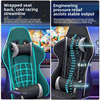 Gaming Chair - Adjustable 90-125°, Lift Mechanism, Footrest, Ergonomic Backrest for Home Office