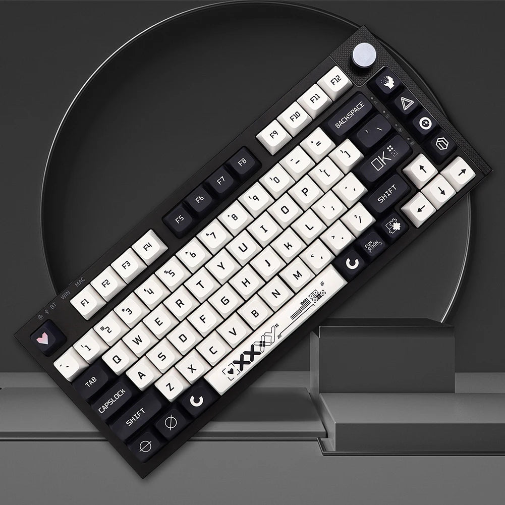 Printstream Theme XDA Keycaps – German / French / Spanish ISO Layout, Dye-Sub, for TKL87 / GMMK Pro / 7U AZERTY Keyboard