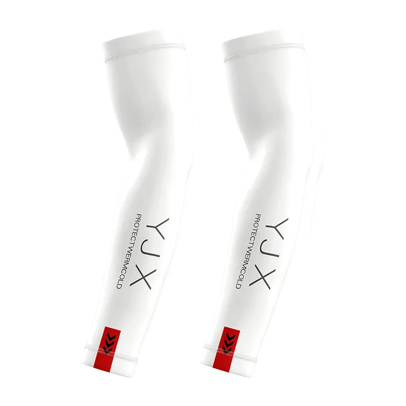 1 Pair Cooling Gaming Arm Sleeves – Ice Silk, Breathable & Elastic, Sun & Heat Protection for Indoor Esports Gaming