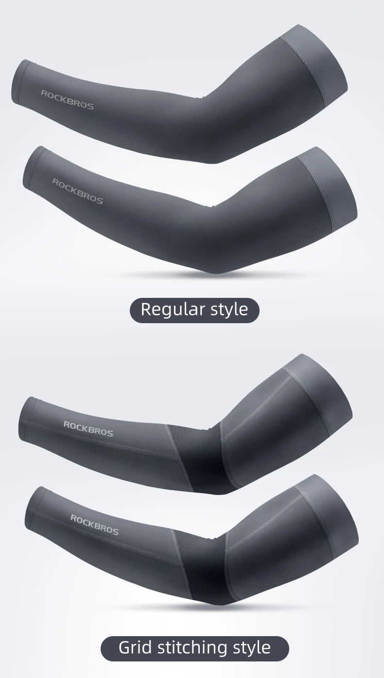 ROCKBROS Gaming Arm Sleeve – Ice Fabric, Breathable & Quick-Dry, UV400 Protection, Cooling Sleeve for Esports & Long Gaming Sessions