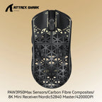 ATTACK SHARK R5 ULTRA Wireless Gaming Mouse – 8K Polling Rate, PAW3950MAX Sensor, 42,000 DPI, Carbon Fiber Ultra-Light, Pro Esports Edition