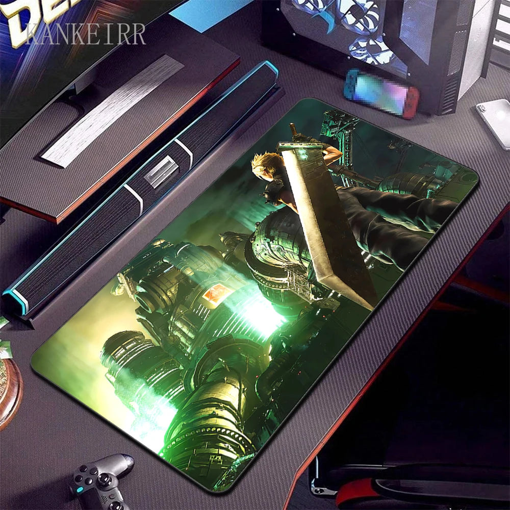 Final Fantasy 7 Large Gaming Mouse Pad Computer Laptop Mousepad Keyboard Pads Desk Mat PC Gamer Mouse Mat XXL Office Mausepad
