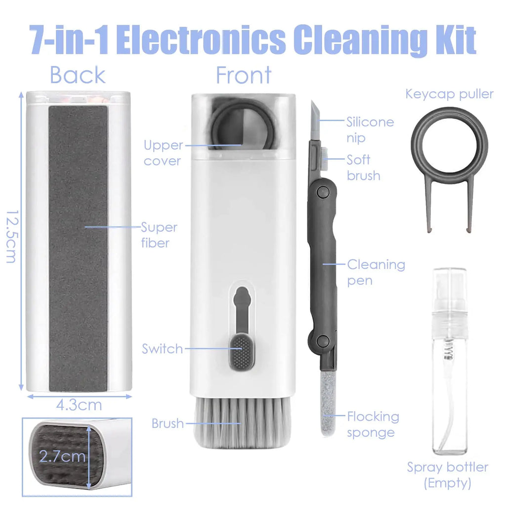 5 in 1 Keyboard Cleaning Brush Kit Keycap Puller Earbuds Cleaner for Airpods Pro 1 2 3 Bluetooth Earphones Case Cleaning Tools