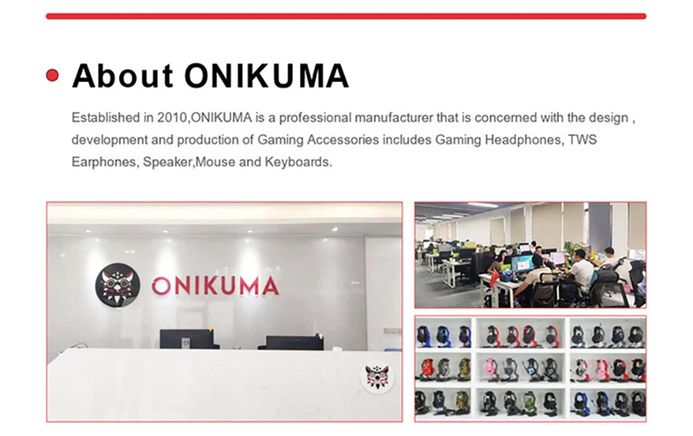 ONIKUMA RGB Gaming Headset – Detachable Cat Ears, Wired, Noise-Canceling Mic, Esports Style