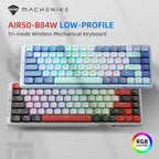 MACHENIKE AIR50 Low-Profile Mechanical Keyboard – 75% Layout, Hot-Swap, RGB Backlit, Tri-Mode, Productivity Keyboard for Laptop & PC