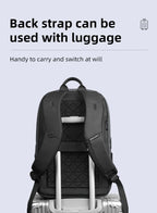 HcanKcan Men's Waterproof Business Backpack - 15.6 Inch Laptop Bag with Large Capacity for Travel, Work & School