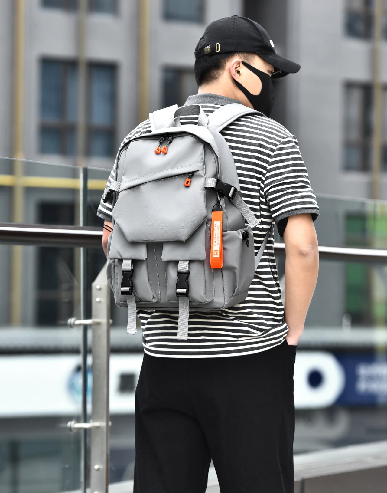 Luxury Men's 15.6-inch Laptop Backpack - High-Capacity Waterproof Travel & School Backpack