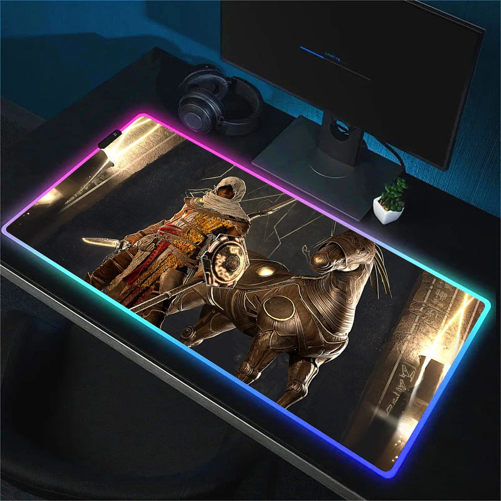 Pc Gamer Cabinet Assassin S Creed Mouse Carpet Xxl Mouse Pad Speed Gaming Accessories Keyboard Mousepad Rgb Desk Mat Anime Mats
