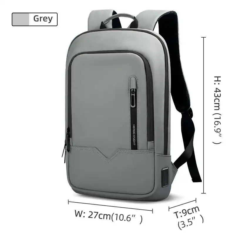 Heroic Knight Business Backpack - 14" Laptop, Waterproof, USB Charging, Multifunctional Travel Backpack