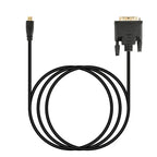1M / 1.8M Micro HDMI to DVI-D 24+1 Cable – 3D 1080P Adapter for LCD, DVD, HDTV, XBOX, PS3, Monitor & TV