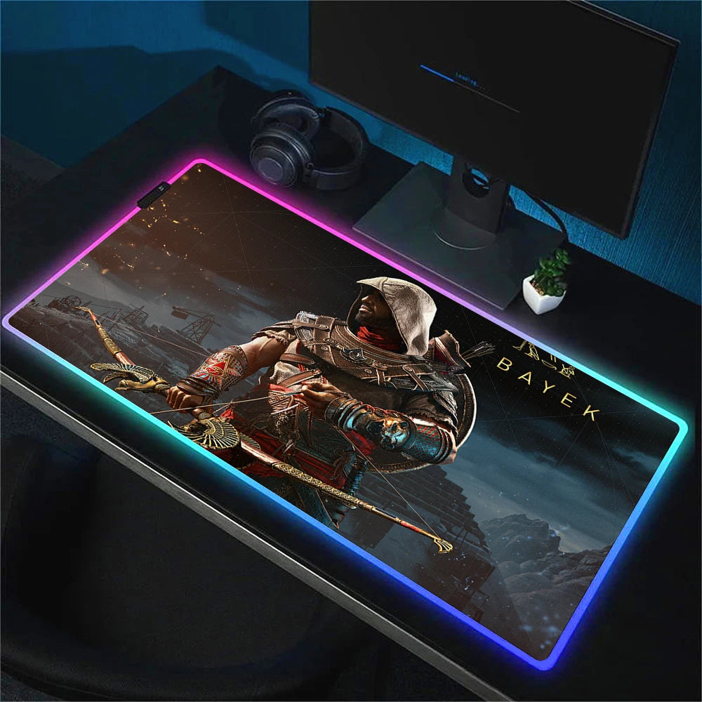 Pc Gamer Cabinet Assassin S Creed Mouse Carpet Xxl Mouse Pad Speed Gaming Accessories Keyboard Mousepad Rgb Desk Mat Anime Mats