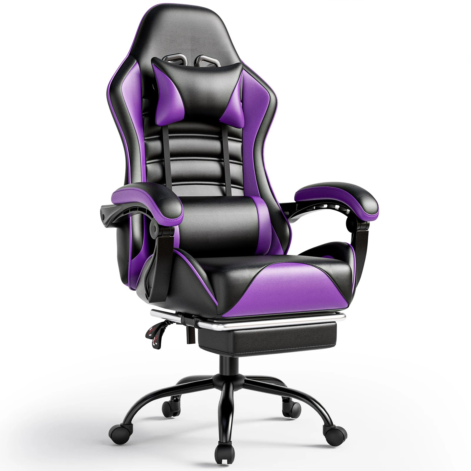 Ergonomic Gaming Chair with Footrest, Racing Style Video Game Chair for Adults, Reclining Gamer Chair Office Chair