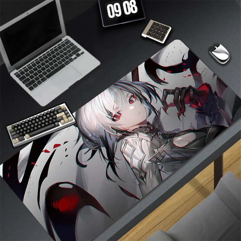 Genshin Impact Arlecchino Mouse Pad Anime Cartoon Girl Keyboard Rug PC Gaming Accessories Mousepad Laptop Speed Desk Mat Carpet