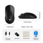 Rapoo VT2 MAX Wireless Esports Gaming Mouse – 8K Polling Rate, Optical Sensor, Ergonomic Design, 53g Lightweight, for PC & Laptop