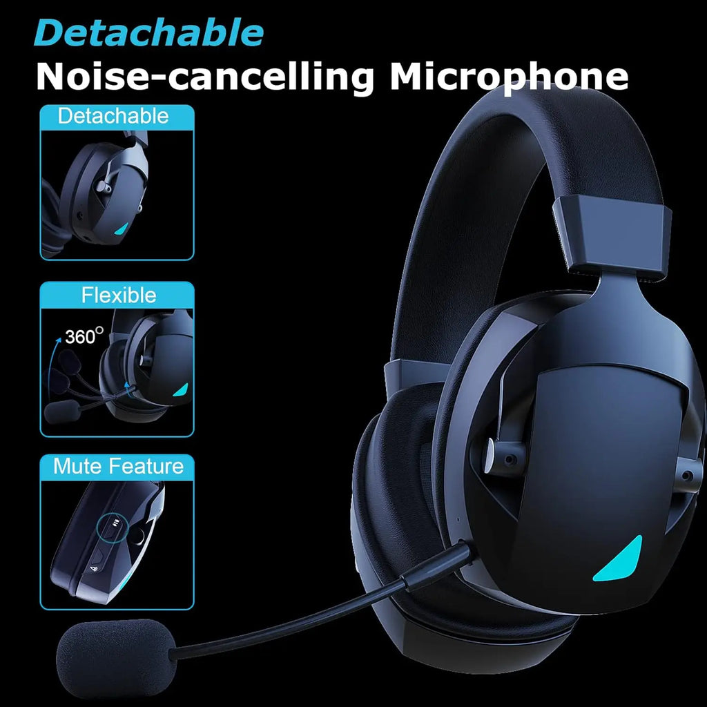 Acinaci 2.4GHz Wireless Gaming Headset – Bluetooth, Mic, for PS5/PS4/PC/Switch