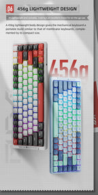 MACHENIKE AIR50 Low-Profile Mechanical Keyboard – 75% Layout, Hot-Swap, RGB Backlit, Tri-Mode, Productivity Keyboard for Laptop & PC