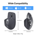Rapoo MT760PRO Wireless Mouse – NearLink + Bluetooth 5.0, Multi-Device, 12,000 DPI, 2K Polling Rate, Ergonomic, Quiet Clicks
