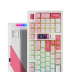Akko 5098B Prunus Lannesiana Mechanical Keyboard – 96 Keys, Wireless, TFT Screen & Vertical Knob, Hot-Swap, RGB, Gasket Mount
