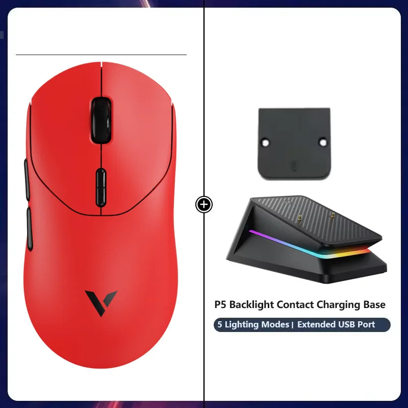 Rapoo VT2 MAX Wireless Esports Gaming Mouse – 8K Polling Rate, Optical Sensor, Ergonomic Design, 53g Lightweight, for PC & Laptop