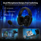 ATTACK SHARK L80PRO Wireless Gaming Headset – 2.4G/BT/Wired, Ultra-Light, 40mm Drivers