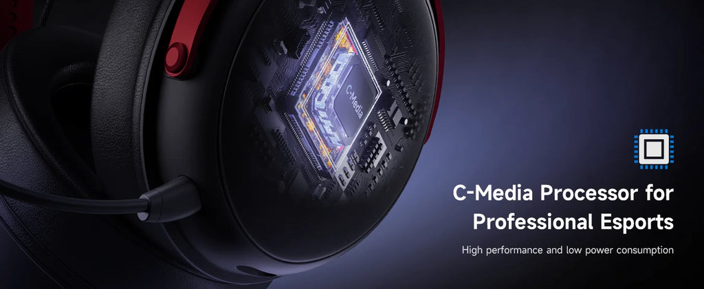 MCHOSE V9 Pro Wireless Gaming Headset – 7.1 Surround Sound, Noise-Canceling Mic, Low Latency
