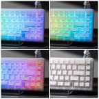 XVX Spider Web Keycaps – OEM Profile, Shine-Through IMD-Tech Keycap Set, 118 Keys, Black Backlight (Keycaps Only)