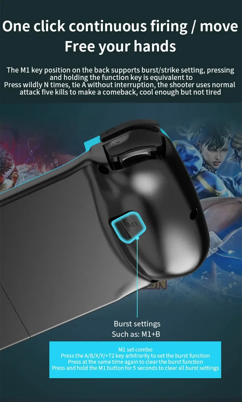 D3 Gamepad Wireless BT5.0 Stretchable Game Controller For Mobile Phone Android IOS Joystick, Gamepad for PS4 SwitchPC