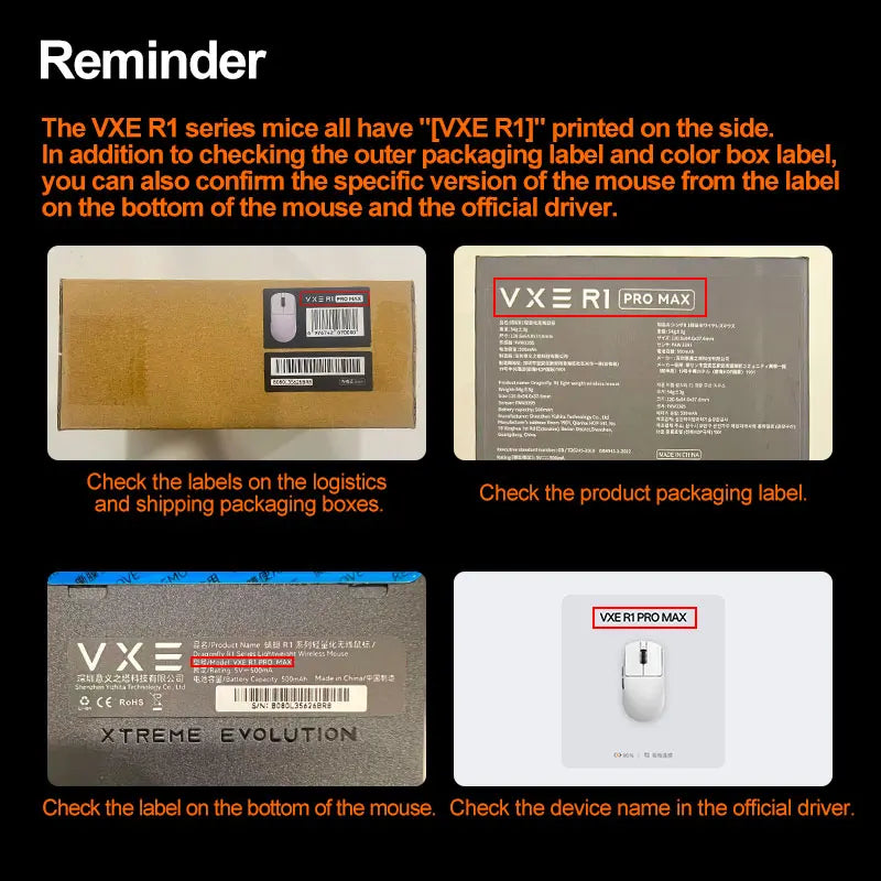 ATK VXE Dragonfly R1 Pro MAX Esports Wireless Gaming Mouse – PAW3395 Sensor, Rechargeable, Lightweight Custom FPS Mouse, Ideal for CS:GO