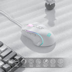 Redragon M612 Predator RGB Wired Gaming Mouse – 8,000 DPI Optical Sensor, 11 Programmable Buttons, White