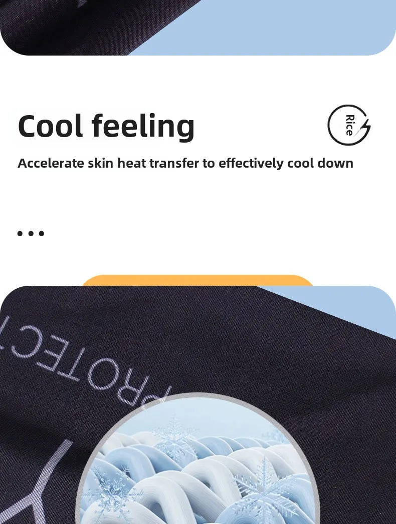 1 Pair Cooling Gaming Arm Sleeves – Ice Silk, Breathable & Elastic, Sun & Heat Protection for Indoor Esports Gaming