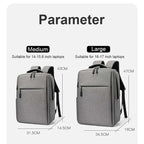 17.3-inch Laptop Backpack - Large Capacity Waterproof Travel Backpack with Multi-Pockets for Men