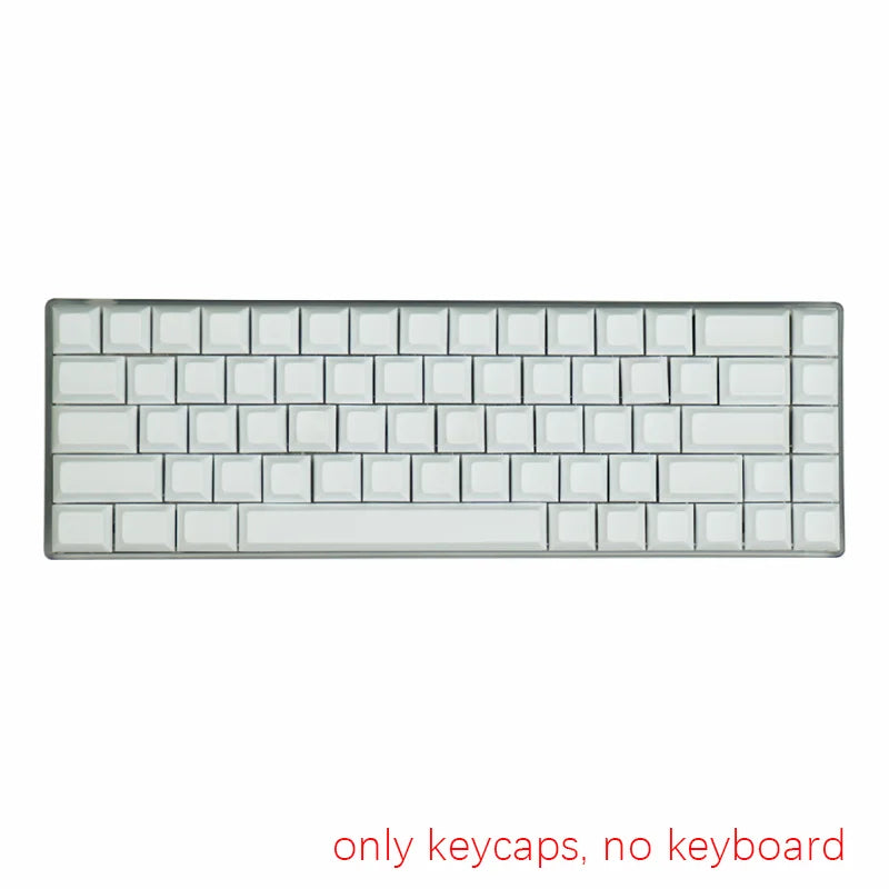 NPKC DSA Blank Keycaps – ANSI Layout, PBT, Retro Custom Keycap Set for Cherry MX Switch Mechanical Keyboard GH60 / XD / GK64