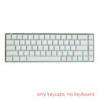 NPKC DSA Blank Keycaps – ANSI Layout, PBT, Retro Custom Keycap Set for Cherry MX Switch Mechanical Keyboard GH60 / XD / GK64