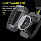 BINNUNE BW06 Wireless Gaming Headset – 2.4GHz & Bluetooth, Mic, for PS5/PS4/PC/Mac