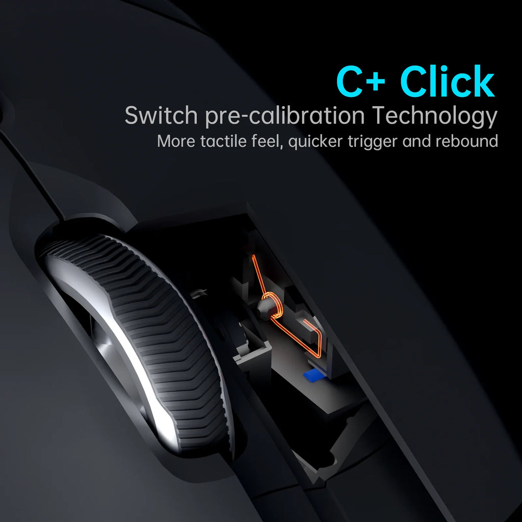 Rapoo VT9 PRO Wireless Gaming Mouse – PAW3398 Sensor, 26,000 DPI, 68g Lightweight, Wired & Wireless, 160H Long Battery Life