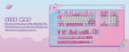 KiiBOOM × Elyxirine Digital Dreams (Pastel Y2K) Keycap Set – 144 Keys, MOA / Cherry Profile, for 60% / 65% / 75% / TKL / Full-Size Keyboards