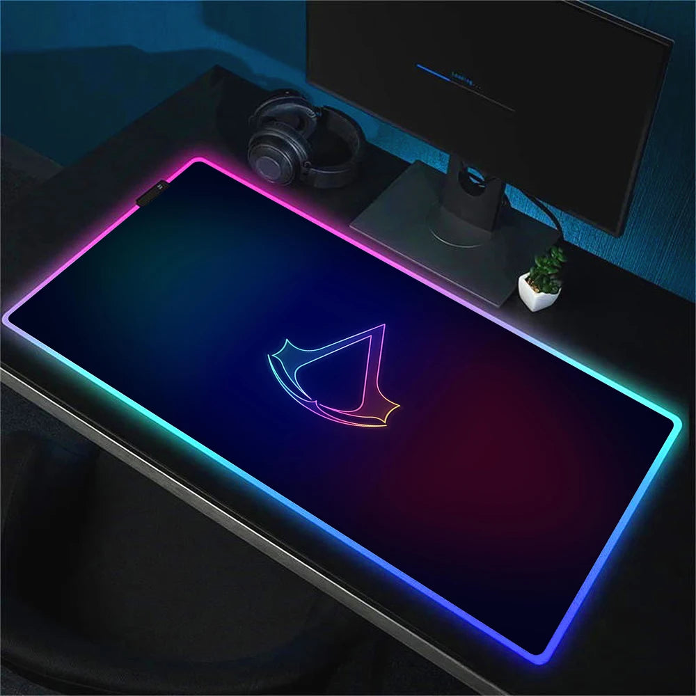 Pc Gamer Cabinet Assassin S Creed Mouse Carpet Xxl Mouse Pad Speed Gaming Accessories Keyboard Mousepad Rgb Desk Mat Anime Mats