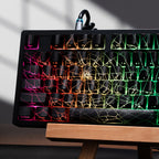 XVX Spider Web Keycaps – OEM Profile, Shine-Through IMD-Tech Keycap Set, 118 Keys, Black Backlight (Keycaps Only)
