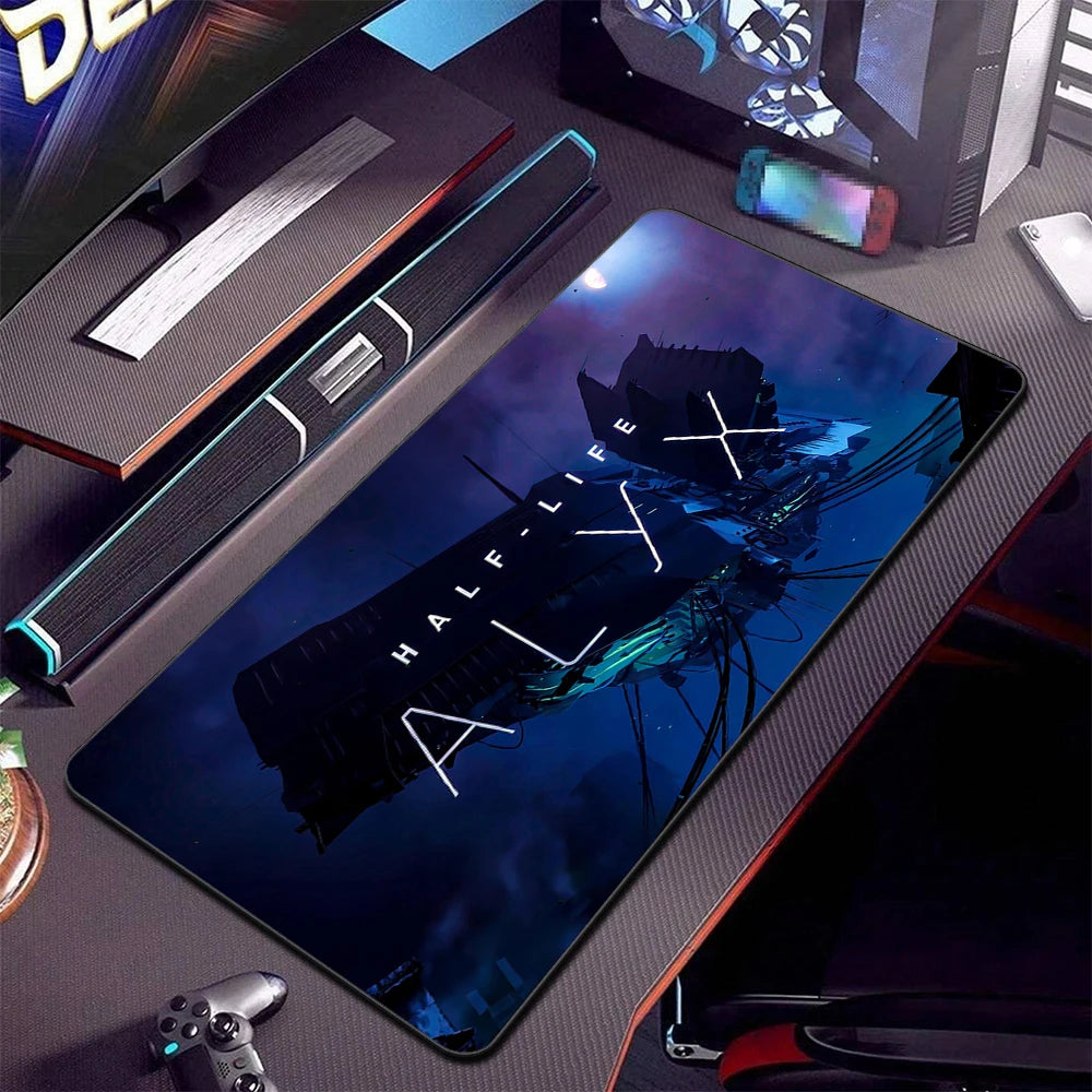 Half Life Large Mouse Pad Gamer Gaming Mousepad PC XL Office Computer Mouse Mat Silicone Keyboard Mats Desk Pads Laptop Mausepad