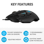 Logitech G502 HERO Wired Gaming Mouse – Esports Edition, Macro Programmable, CS Gaming Peripheral
